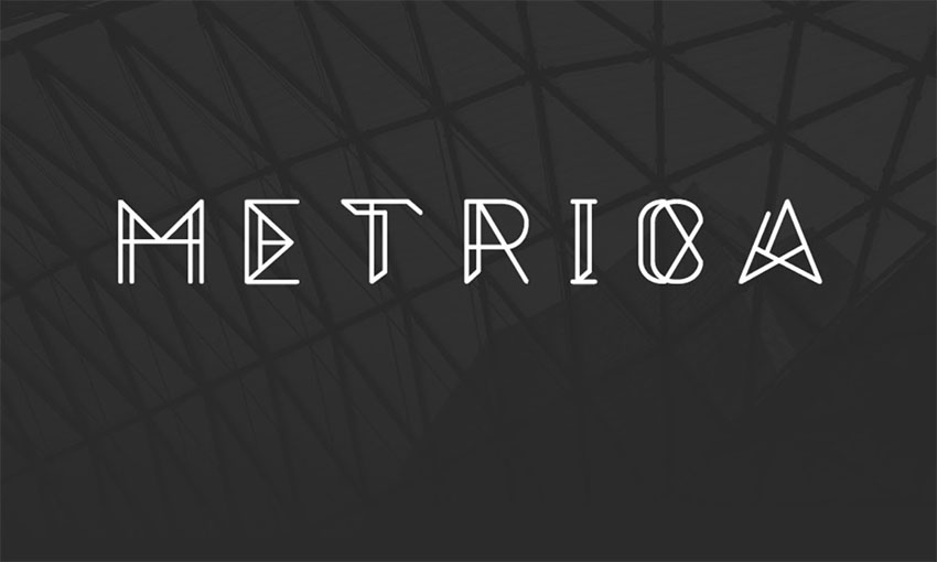 Metrica - Free Monogram Font Download